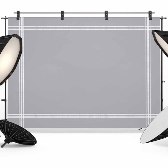 Solid Color Backdrop for Photography, Gray Photo Backdrop Portrait Background Party Banner Photo Backgrounds for Studio Booth Props, 8x6ft