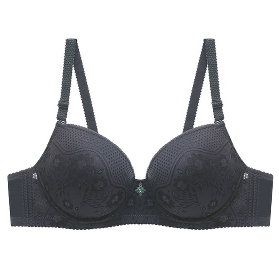 Solid Color Backless Bra Seamless Push-Up Underwear Comfortable Lingerie for Everyday Wear Elegant Women's Fashion Dark Gray,XXXXL