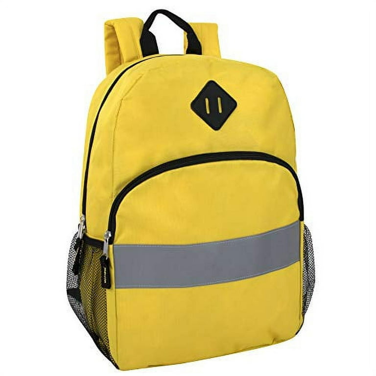 Yellow backpack with side pockets best sale