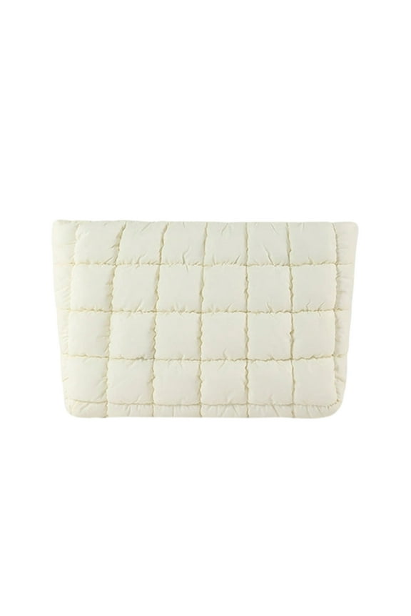 Solid Color Bag Checkered Down Bag Fashionable and Versatile Casual and Stylish Small Bag