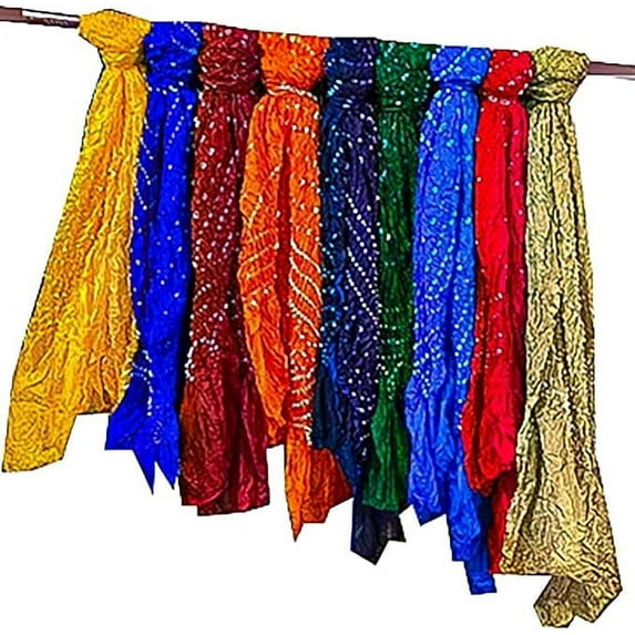 Solid Color Bandhani Dupatta Scarve/Silk Bandhani Bandhej Dupatta/Boho Bandhni Stole/Wedding Favor