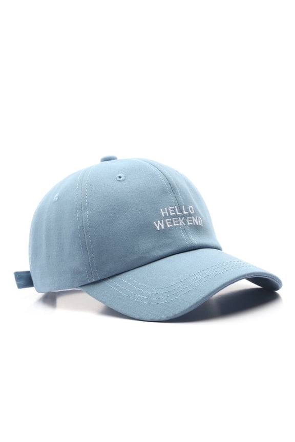 Solid Color Baseball Cap For Men Embroidery Letter Summer Sunhat Women Adjustable Hat Casual Caps Baseball Cap Custom Personalized Text Cotton Dad Hats for Men & Women