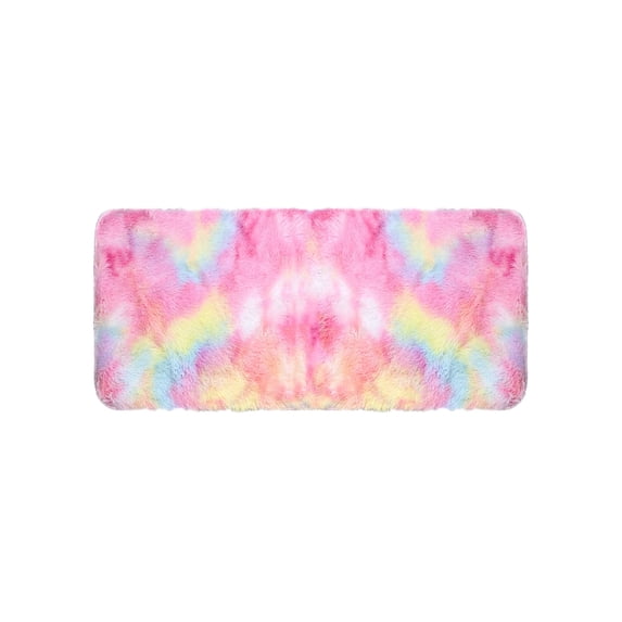 Solid Color Bath Mat, Soft Velvet Fleece Bathroom Rug, Non Slip Absorbent Shower Mat, Thick Floor Mat for Toilet, Tub, Shower, Bedroom, 15.7x31.5in