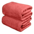 thumbnail image 1 of Solid Color Bath Towel With Coral Fleece Thickened And Highly Absorbent Suitable For Adult Swimming And Fitness Soft And Skin Friendly，Towel Turkish Cotton Bath Sheets 2PC, 1 of 3
