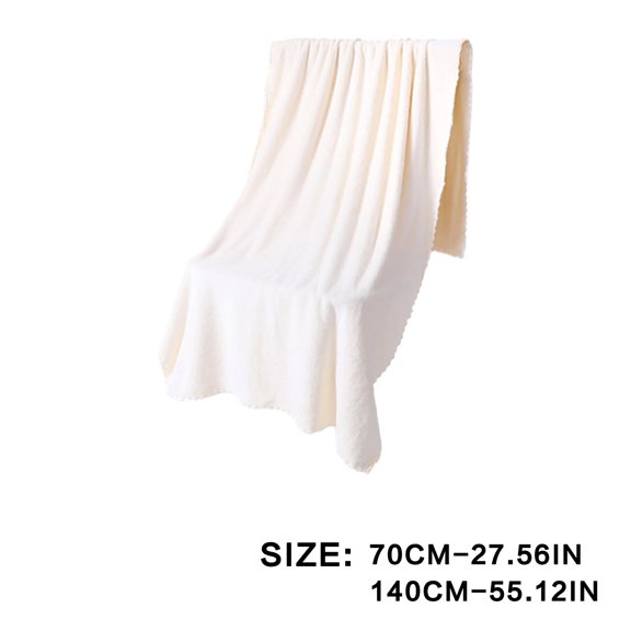 Solid Color Bath Towel, Drying Large Shower Blanket for Adults, Soft Touch Spa Cloth for Bathroom, Gym Workout, Hotel and Travel Virelaxpo