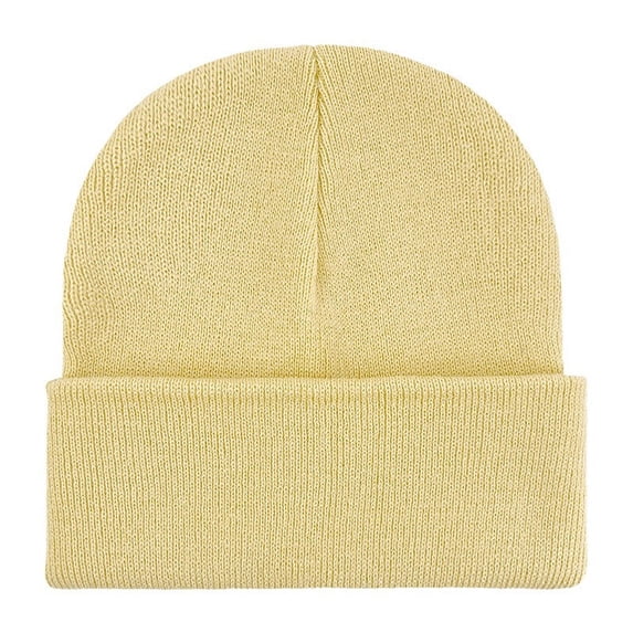 Solid Color Beanie Winter Knitted Cuffed Soft Warm Hat for Men/Women Classic Fold Cuff Winter Hat Ski Running Daily Street Outdoor Headwear