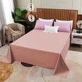 thumbnail image 1 of Solid Color Bed Sheets, DELESYS Singles Piece Of Home Skined Friendly Bed Sheet Double Bed Sheet 230x 150cm, 1 of 6