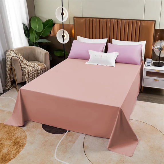Solid Color Bed Sheets, DELESYS Singles Piece Of Home Skined Friendly Bed Sheet Double Bed Sheet 230x 150cm