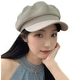 thumbnail image 1 of Solid Color Berets for Women French Beret Hats for Women Elegant Newsboy Hat Painter Cap for Tea Party Fall Winter, 1 of 7