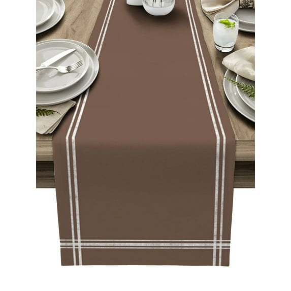 Solid Color Black Table Runner Home Wedding Decor Table Flag Mat Table Centerpieces Decoration Party Dining Long Tablecloth