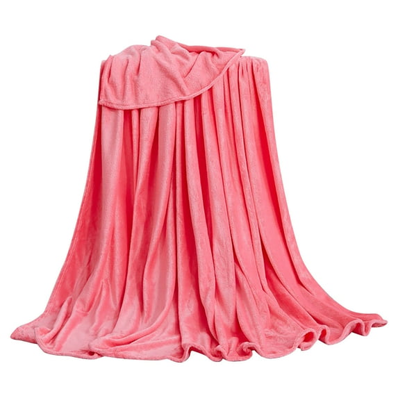 Solid Color Blanket Coral Fleece Blanket 150*200Cm - Blanket, Polyester One Size