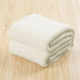 thumbnail image 1 of Solid Color Blanket, Flannel Blanket 100*140Cm, White (Off-White),1Pc Blanket,Super Soft Warm Solid Warm Micro Plush Fleece Blanket Throw Rug Sofa Bedding, 1 of 2