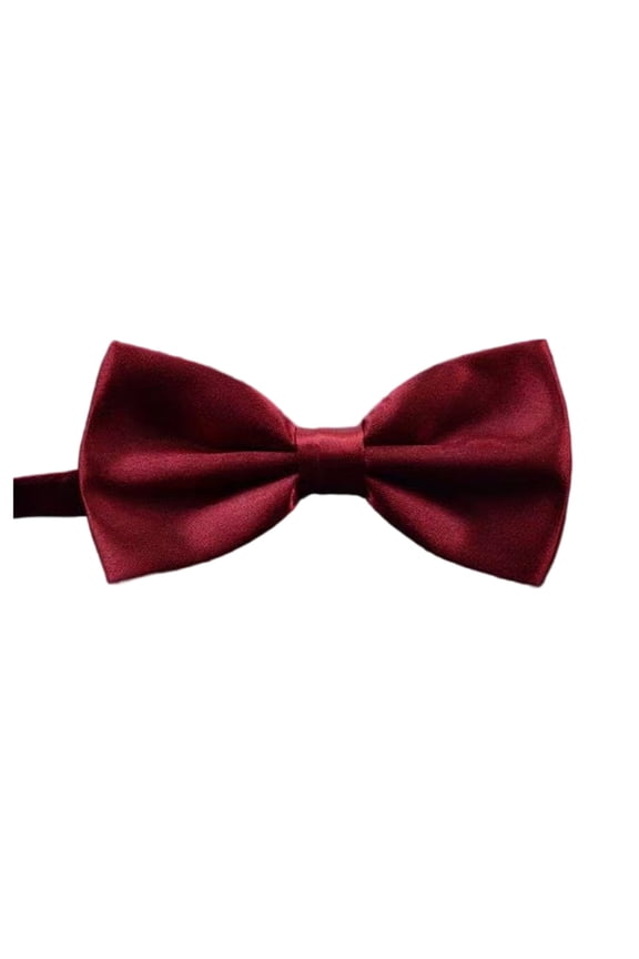 Solid Color Bow Tie for Men Party Wedding (RD1 One Size)