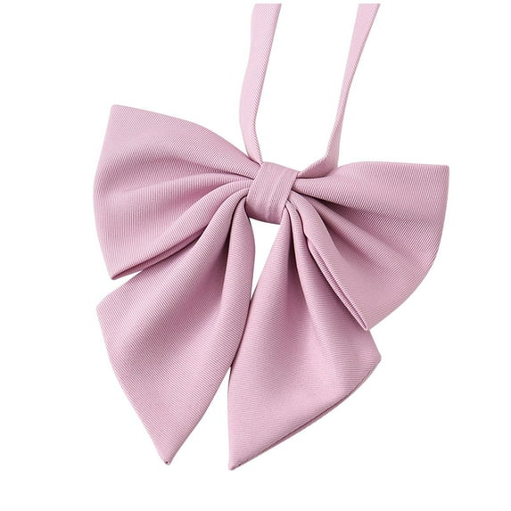 Solid Color Bow Tie for Women Gril, Adjustable Women Bow Tie, Pre-Tied Bowtie for Uniform School Party Cosplay Prom