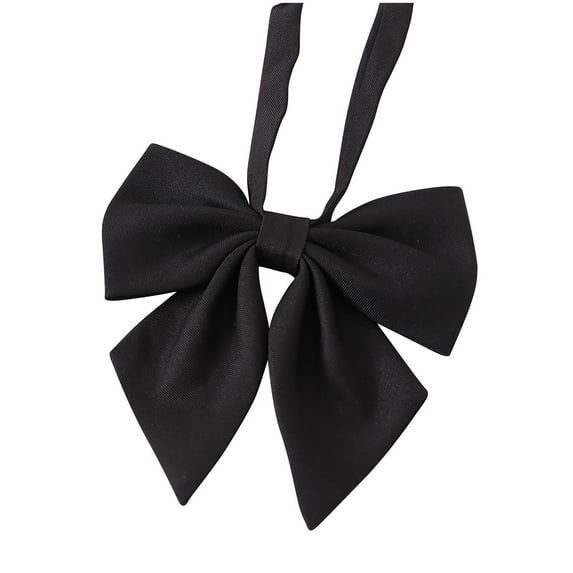 Solid Color Bow Tie for Women Gril, Adjustable Women Bow Tie, Pre-Tied Bowtie for Uniform School Party Cosplay Prom