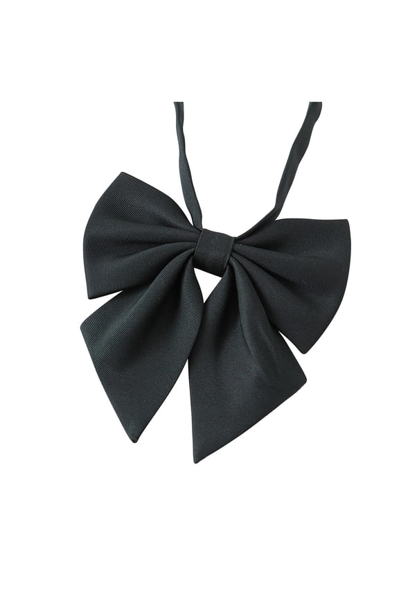 Solid Color Bow Tie for Women Gril, Adjustable Women Bow Tie, Pre-Tied Bowtie for Uniform School Party Cosplay Prom
