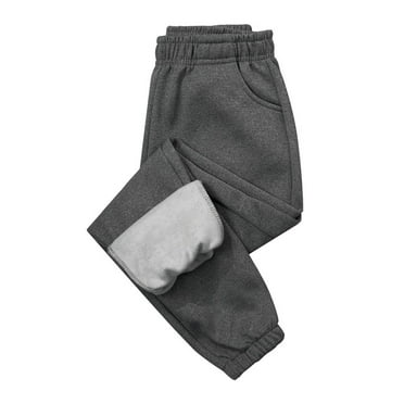 Solid Color Boys Sweatpants Athletic Elastic Waist Jogger Sweat Pants Lightweight Soft Boys Pants Lounge Pants Grey 7-8 Years