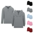 thumbnail image 1 of Solid Color Boys Sweatshirts Boys Hoodies & Sweatshirts For Kids Solid Color Zip Up Pullover With Pocket Long Sleeve Casual Outerwear For School And Outdoor Activities Boys Sweatshirts, 1 of 9