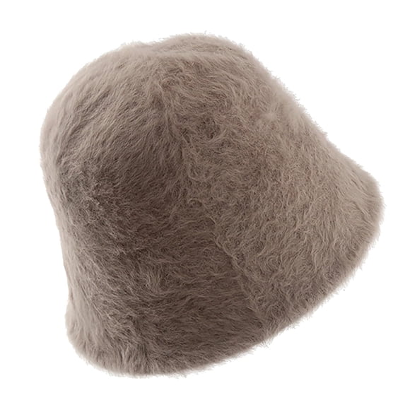 Solid Color Bucket Hat for Women Girls Soft Fishing Hat Warm Fall Winter Hat Beanie Bonnet Skull Cap Travel Outdoor