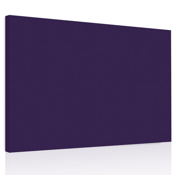 Solid Color Canvas Print Wall Art, Dark Purple Wall Decor Modern Artwork Paintings Pictures for Living Room Framed and Stretched Ready to Hang, 24" x 32"