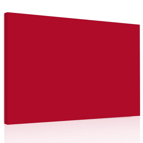 Solid Color Canvas Print Wall Art, Red Wall Decor Modern Artwork Paintings Pictures for Living Room Framed and Stretched Ready to Hang, 24" x 32"