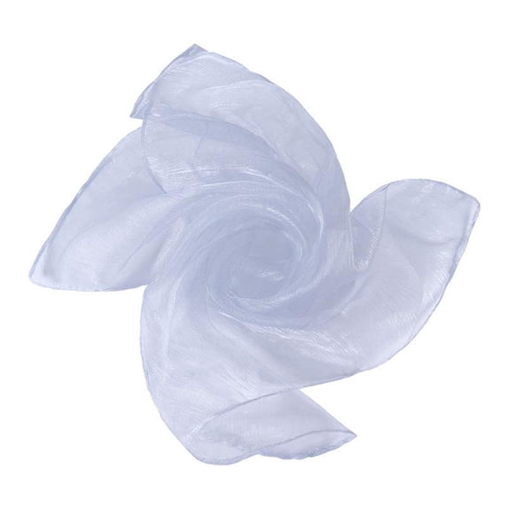 Solid Color Chiffon Nylon Square Scarf 24x24 Inch, Lightweight Versatile Decorative Handkerchief for Dance Performance Daily Neck Wear and Holiday Decoration