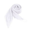 thumbnail image 1 of Solid Color Chiffon Square Scarf, Versatile Lightweight Scarf for Women, All Season Plain Square Scarf for Neck Wrap and Head Cover, Soft Sheer Fashion Scarf for Daily Use and Gift - White, 1 of 4
