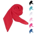 thumbnail image 1 of Solid Color Chiffon Square Scarf Versatile Plain Soft Fashion Accessory, 1 of 4
