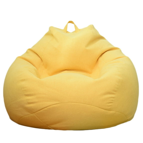 Solid Color Cloth Lazy Lounger Bean Bag Sack Chair Sofa Dust Cover Decoration
