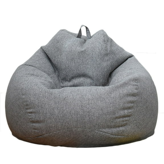 Solid Color Cloth Lazy Lounger Bean Bag Sack Chair Sofa Dust Cover Decoration