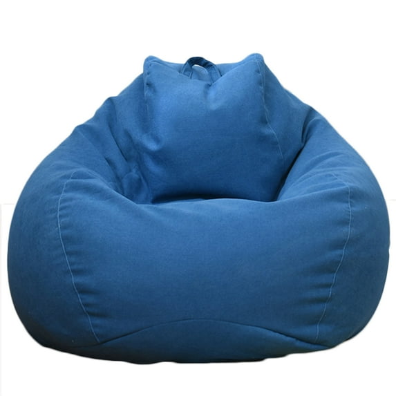 Solid Color Cloth Lazy Lounger Bean Bag Sack Chair Sofa Dust Cover Decoration