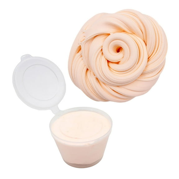 Solid Color Cloud Butter Slime Toy 50g Settling Creative Crafts Stretchy And Sensory Play For Creativity-Stress Relief Slime,non-sticky slime,Sensory toys Easter Valentine's Day Gifts(Beige)