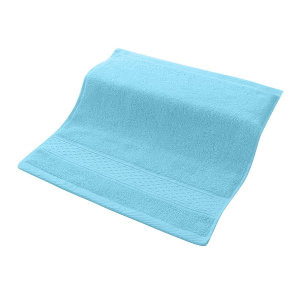 Solid Color Cotton Square Towel, Sky Blue Household Soft Washcloth