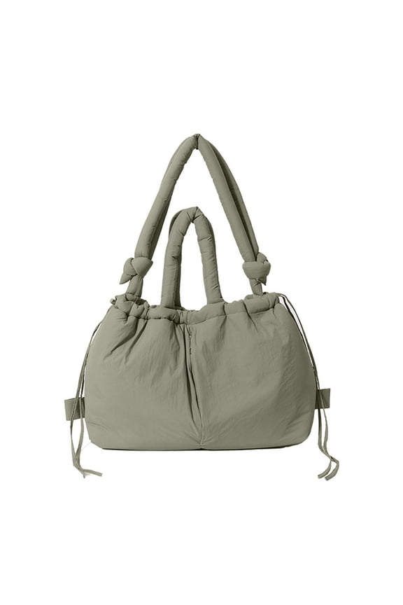 Solid Color Crossbody Bag for Women Fashion Backpack Puffer Messengers Bag Simple Shoulder Bag Shopping Bag Puffer Purse