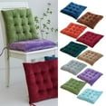 thumbnail image 1 of Solid Color Crystal Velvet Seat Cushion 16x16x3 Inch Plush Office Chair Pad Thickened Hip Support Washable, 1 of 3