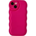 thumbnail image 1 of Solid Color Curly Wave Frame Soft Compatible with iPhone Case (Red,iPhone 13 Pro Max), 1 of 11