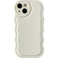 thumbnail image 1 of Solid Color Curly Wave Frame Soft Compatible with iPhone Case (White,iPhone 11 Pro Max), 1 of 6