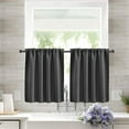 thumbnail image 1 of Solid Color Curtains for Living Room | Bedroom | Kitchen Partition | Durable Fade-Resistant Fabric | Easy Care Washable | Window Drapes | 2-Pack | Light Blocking | Decorative Panel, 1 of 3