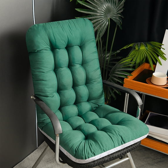 Solid Color Cushion Office Cushion Integrated Thickening and Winter Recliner Rocking Chair Cushion Butt Chair Cushion, 94x44cm Nylon and Spandex in Multiple Colors