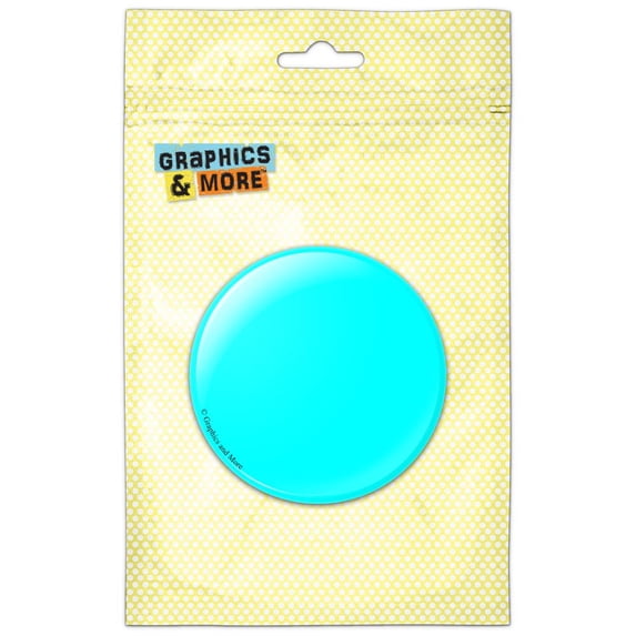 Solid Color Cyan Pinback Button Pin Badge