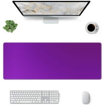 Solid Color Dark Purple 31.5x11.8 inch Extra Large Gaming Mouse pad, Extended Anti-Slip Rubber pad, Suitable for Keyboard, Suitable for Gaming Office