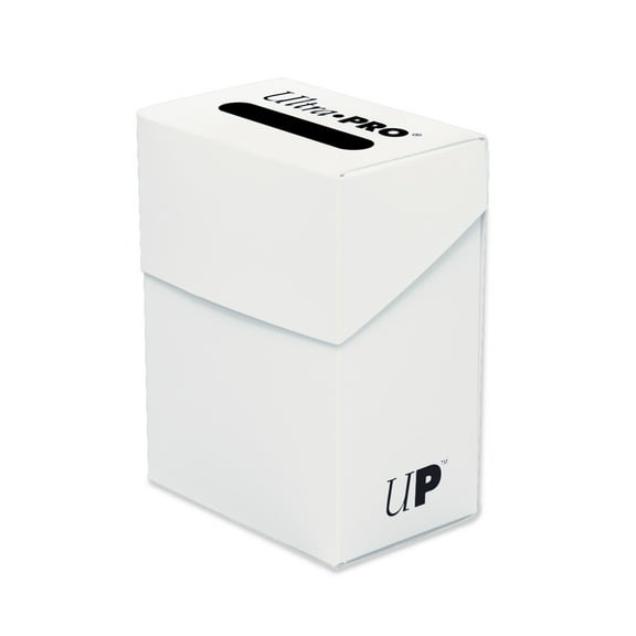 Ultra Pro 80+ Cards Solid Color Deck Box - White