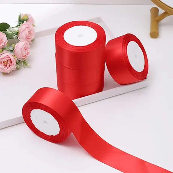 Solid Color Decorative Ribbon (5 Rolls), DIY Decorative Ribbon for Wedding, Party, Cake & Gift Box Packaging, Gift Wrapping Supplies #GLOBAL PICKS