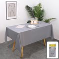 thumbnail image 1 of Solid Color Disposable Tablecloth 54x108 Inch Waterproof Padded Cover For Parties Picnics Events, 1 of 6