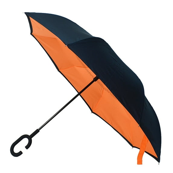 Solid Color Double Layer Inverted Umbrella