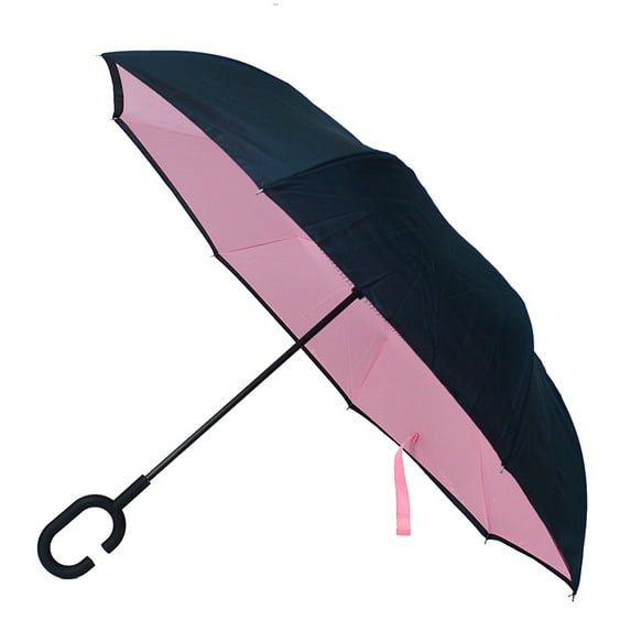 Solid Color Double Layer Inverted Umbrella