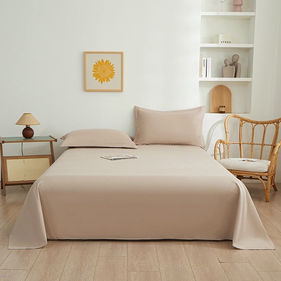 Solid Color Easy Care Machine Washable Soft Bed Sheets Twin XL