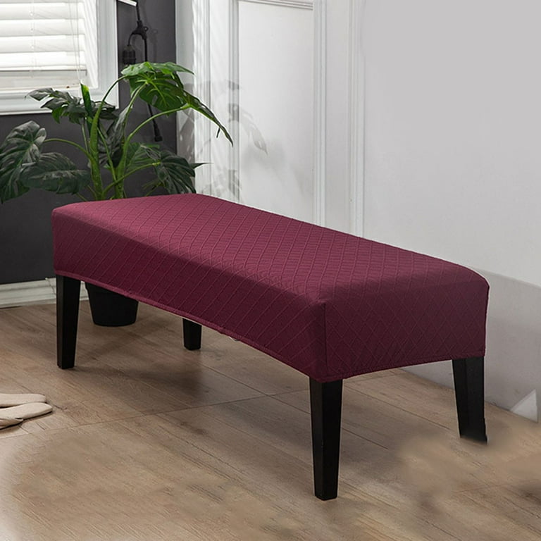 Solid Color Elastic Chair Cover Thickened Bench Cover Bench Cover Elastic Detachable Kitchen Chair Cover Protective Cover Walmart