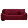 thumbnail image 1 of Solid Color Elastic Sofa Cover Stretch Arm Elastic Sofa Slipcover 1 2 3 4 Piece Polyester Spandex Fabric Slipcovers, 1 of 2