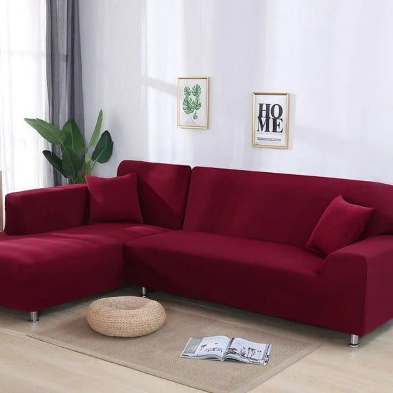 Solid Color Elastic Spandex Slipcovers Couch Cover Stretch Sofa Towel Corner Sofa Covers for Living Room Big Sofas fundas sofa